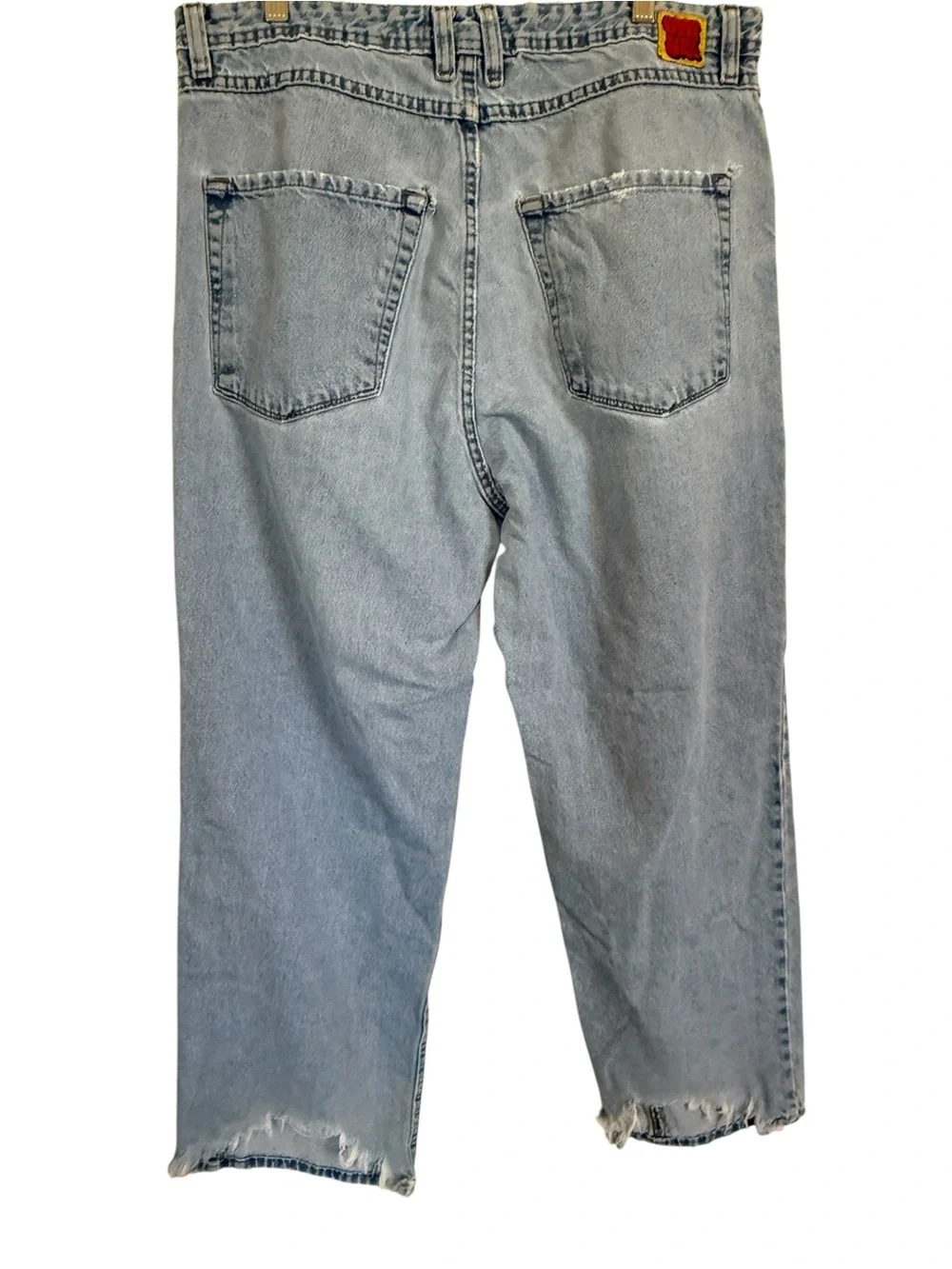 Empyre Relax Jeans Mens 36 Light Wash Baggy Wide Leg Skate Denim Y2K 100% Cotton